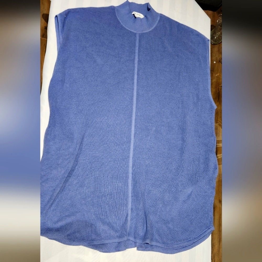 Penningtons plus size Sleeveless blue sweater top